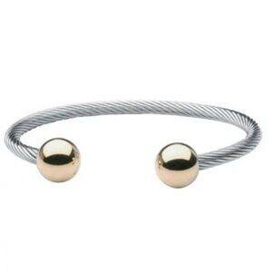 Sabona 70070 Wire Magnetic TwoTone (Silver & Gold tone) Bracelet (unisex)